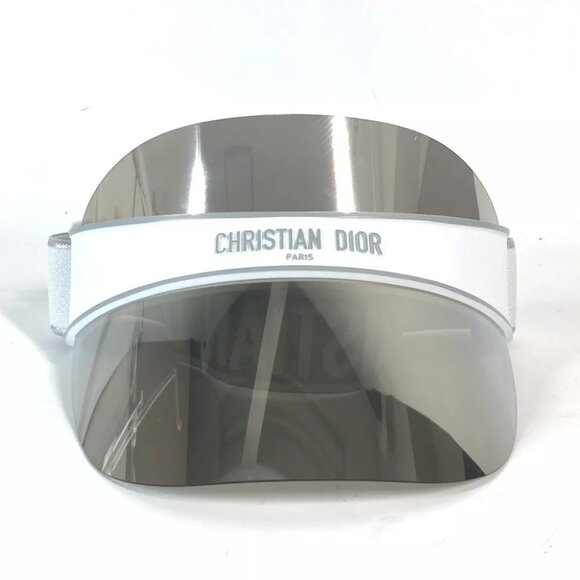 CHRISTIAN DIOR DIORCLUB logo hat visor Sun visor Plastic White main image 4